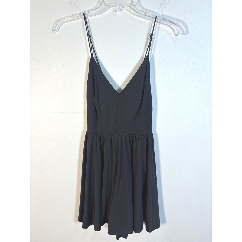 Silence + Noise Tennis Dress/Romper XS Black Excellent V-Neck Adjustable Straps
